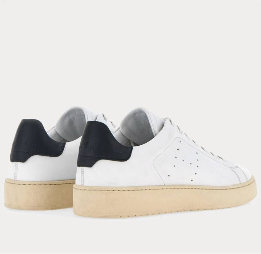 Hogan Witte Leren Sneakers met 3 cm Hak