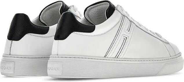 Hogan Witte leren sneakers met antislipzool White Heren
