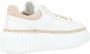 Hogan Witte Leren Sneakers met Beige Details White Dames - Thumbnail 5