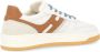 Hogan Witte leren sneakers met Cuoio-details White Heren - Thumbnail 5