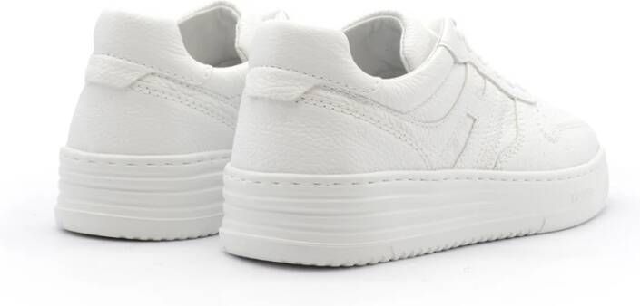 Hogan Witte leren sneakers met geheugenschuim
