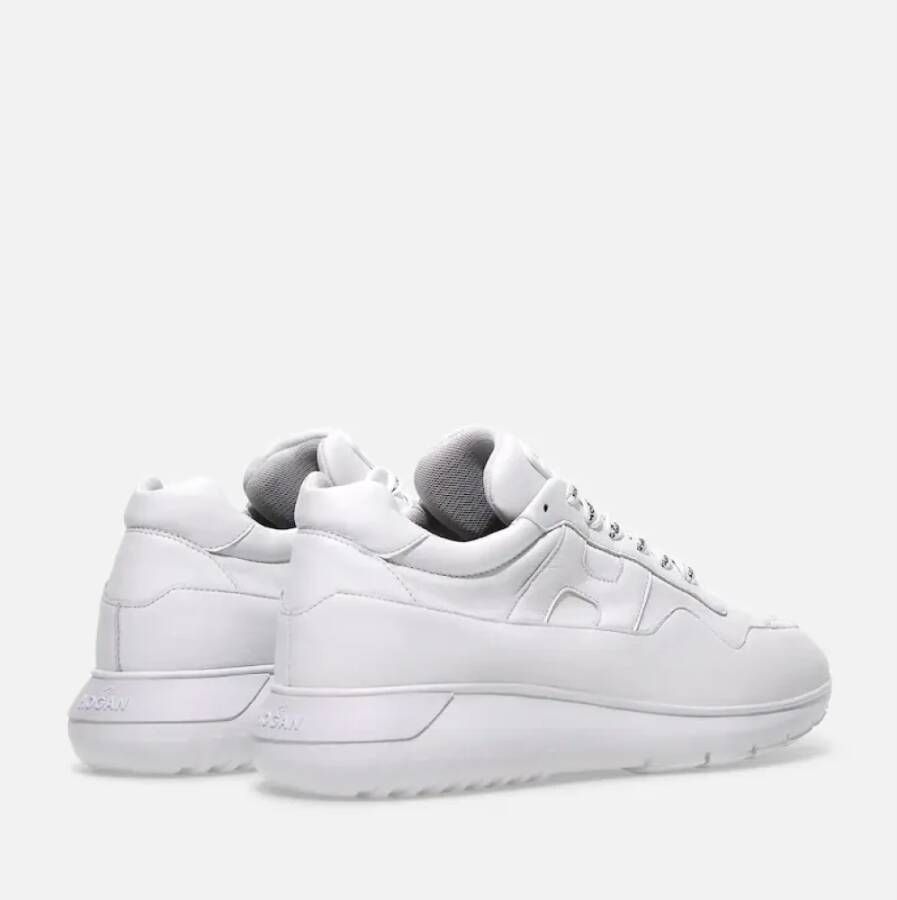 Hogan Witte Leren Sneakers met Geheugenschuim White Heren