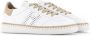 Hogan Witte Leren Sneakers met Geperforeerd H-Detail White Dames - Thumbnail 2