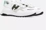 Hogan Witte leren sneakers met groene accenten - Thumbnail 2