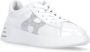 Hogan Witte Leren Sneakers met Lurex Details White Dames - Thumbnail 3