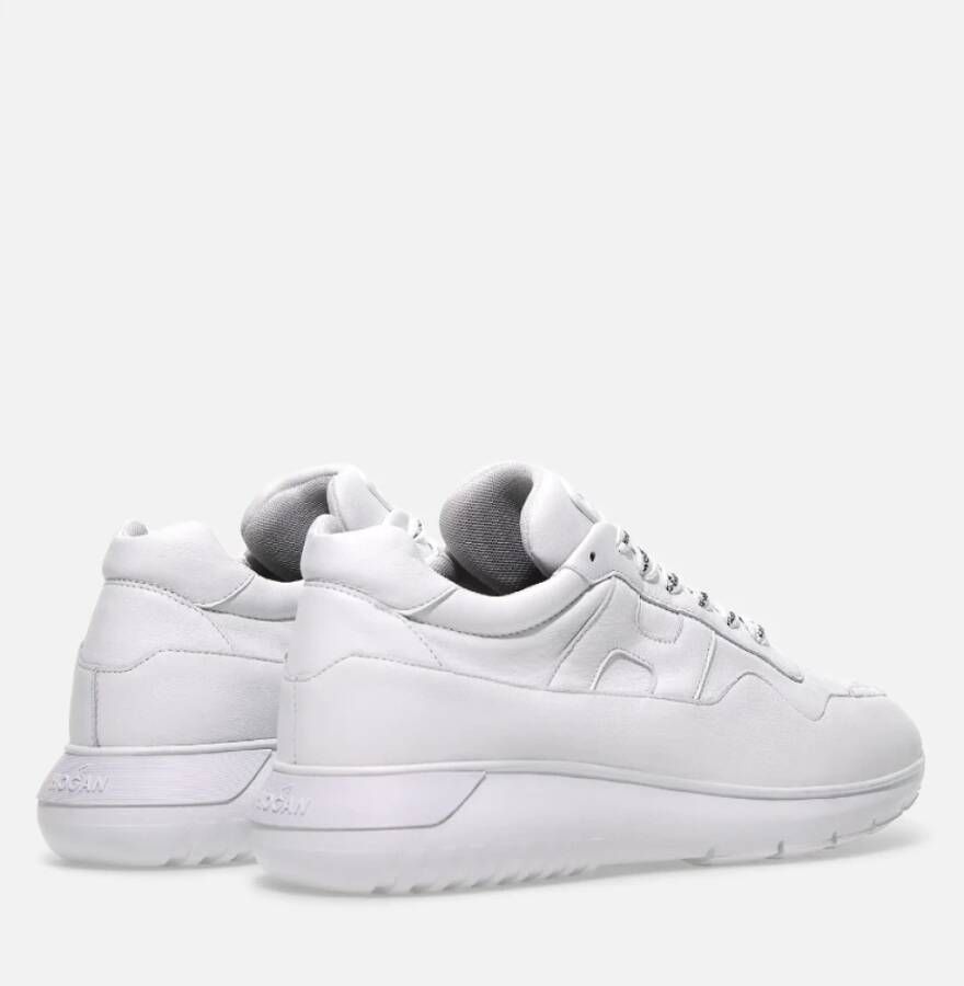 Hogan Witte Leren Sneakers met Memory Foam White Heren