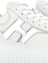 Hogan Witte Leren Sneakers Metallic Finish White Dames - Thumbnail 3