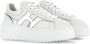 Hogan Witte Leren Sneakers Metallic Finish White Dames - Thumbnail 6
