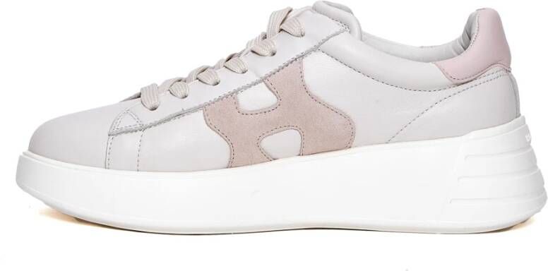 Hogan Witte Leren Sneakers Rebel Ss25