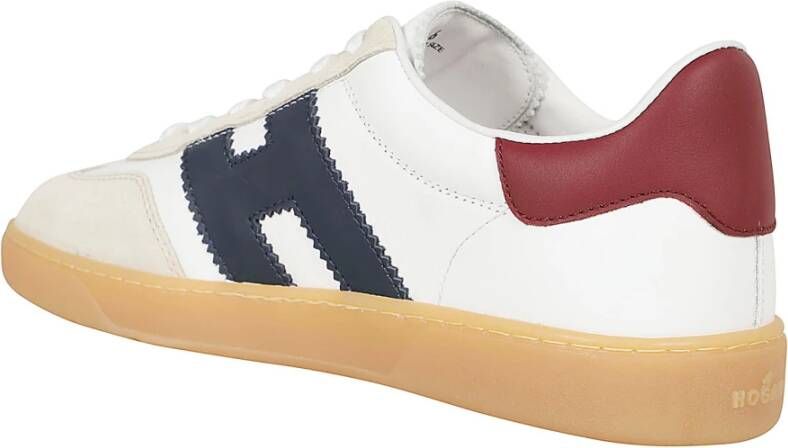 Hogan Witte Leren Sneakers Ss24 Multicolor Heren