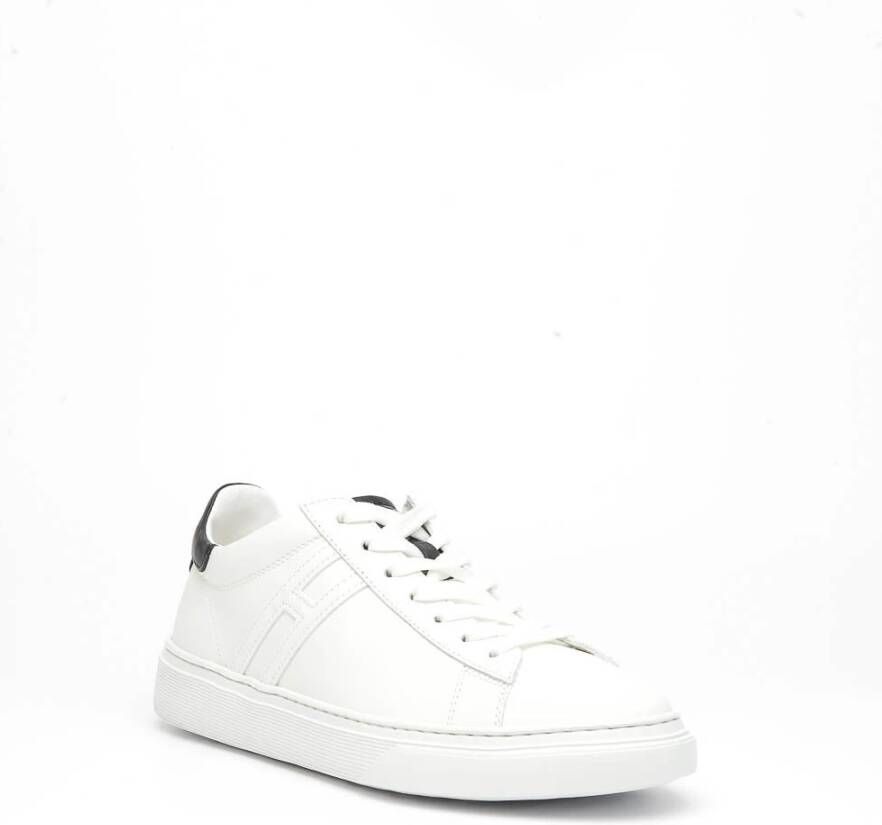 Hogan Witte Leren Sneakers White Heren