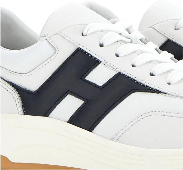 Hogan Witte Leren Veterschoenen