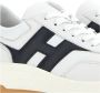 Hogan Witte Leren Sneakers Ronde Neus White Heren - Thumbnail 2