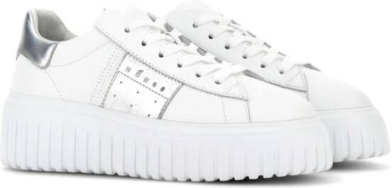 Hogan Witte platte schoenen met geheugenschuim White Dames
