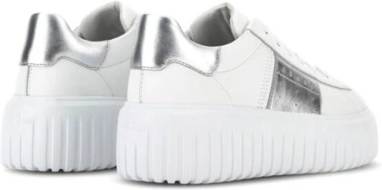 Hogan Witte platte schoenen met geheugenschuim White Dames