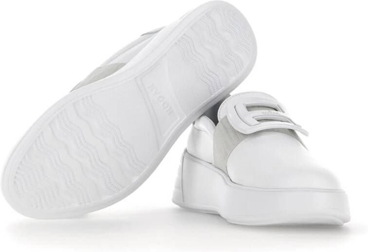 Hogan Witte platte schoenen voor dames Wit Dames