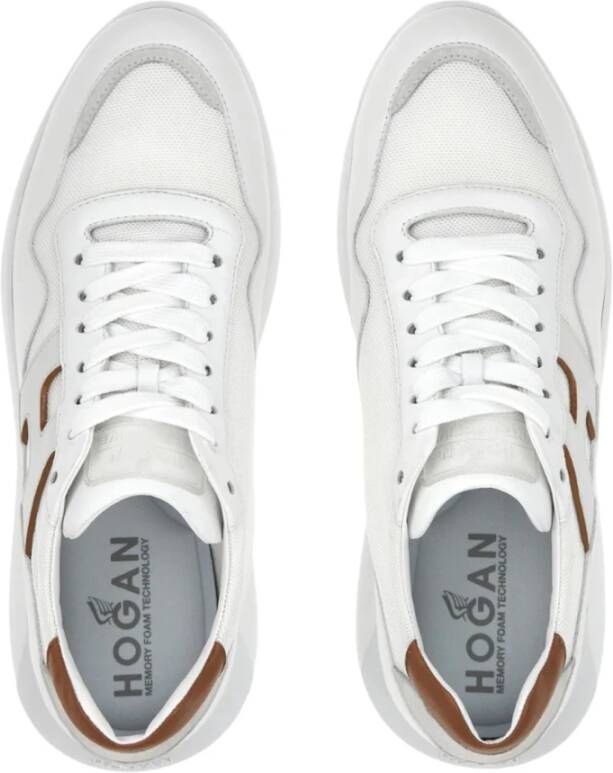 Hogan Witte Sneakers Klassiek Model Multicolor Heren