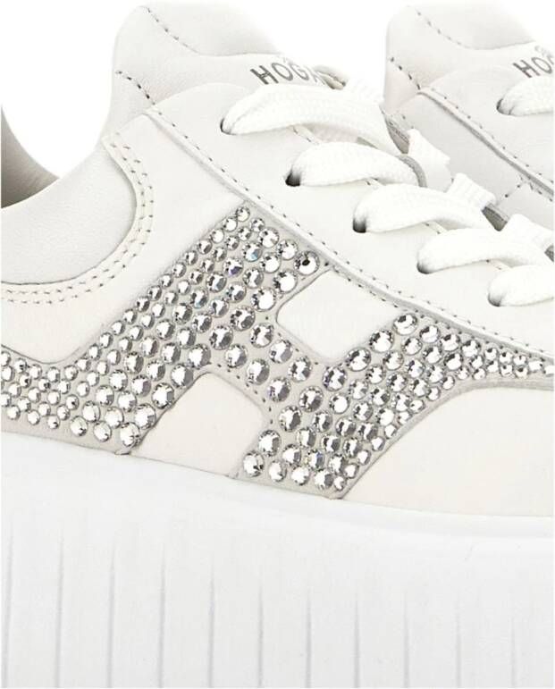 Hogan Witte Sneakers met Flatform Zool White Dames