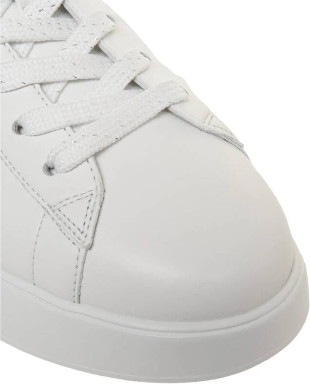 Hogan Witte Sneakers met Glitteraccenten