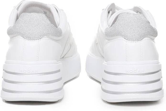 Hogan Witte Sneakers met H Logo Detail White Dames