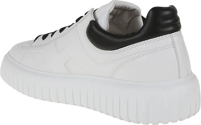 Hogan Witte Sneakers met H-strepen Design