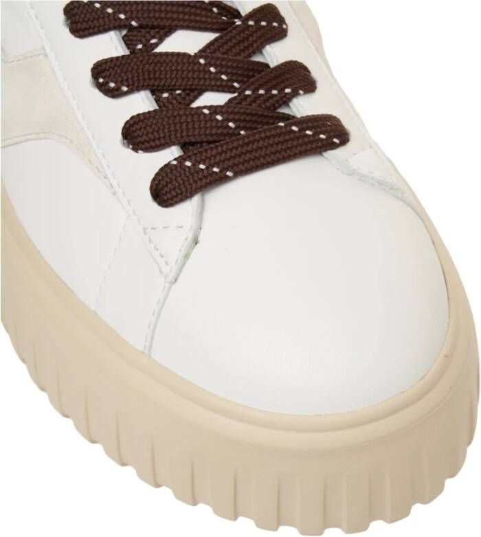 Hogan Witte Sneakers met H-Stripes