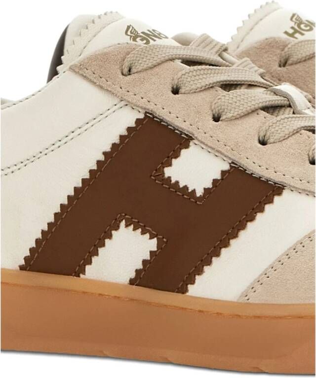 Hogan Witte Sneakers met Logo Panelen