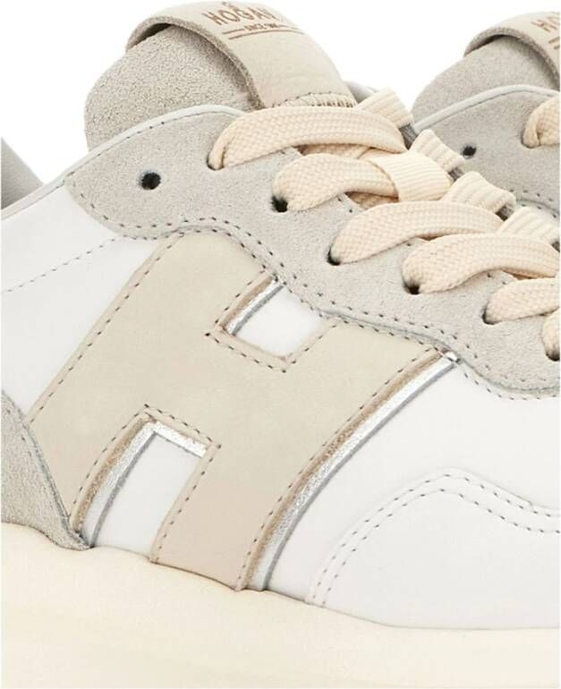 Hogan Witte Sneakers met Logo Zijpanelen
