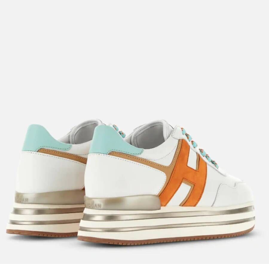 Hogan Witte Sneakers met Midi H222 Multicolor Dames