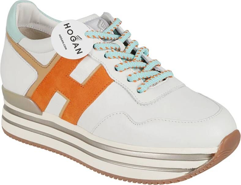 Hogan Witte Sneakers met Midi Platform White Dames