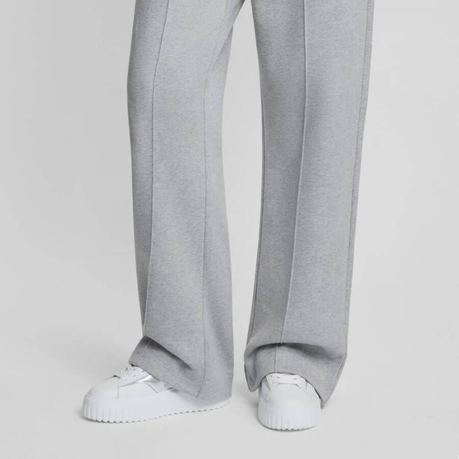 Hogan Witte Sneakers met Strepen Platform