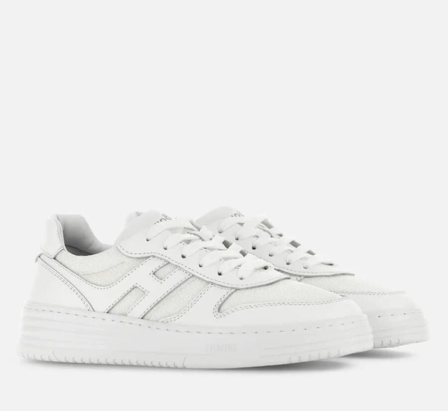 Hogan Witte Sneakers met Verlengde H White Heren