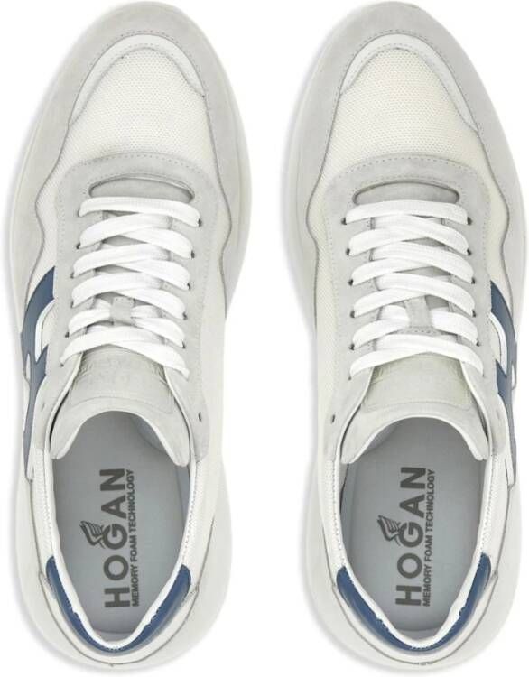 Hogan Witte Sneakers Multicolor Paneelontwerp Multicolor Heren