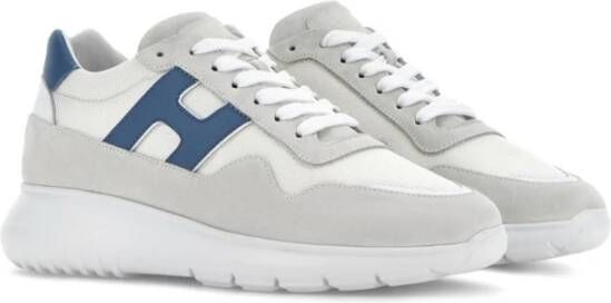 Hogan Witte Sneakers Multicolor Paneelontwerp Multicolor Heren