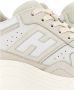 Hogan Beige Leder Sneakers met Gegraveerd Logo Beige Dames - Thumbnail 3
