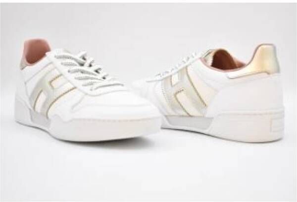 Hogan Witte Veterschoenen Elegante Stijl White Dames