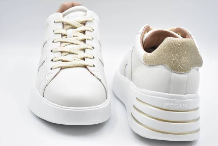 Hogan Yogurt Veterschoenen voor Dames White Dames