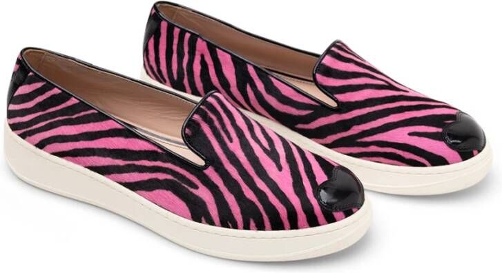 Hogan Zebra-Print Sneakers met Hartdetail