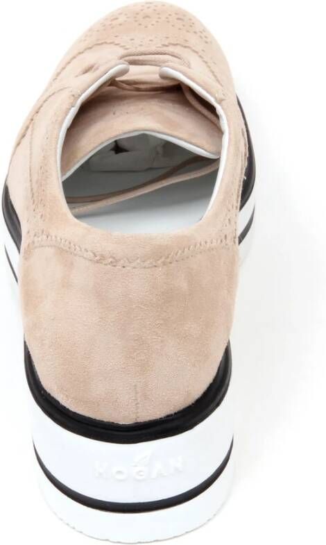 Hogan Zwarte Derby Wedge Schoen