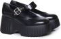 Hogan Zwarte leren Brogue Mary Jane Sneakers Black Dames - Thumbnail 2