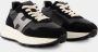 Hogan Zwarte Leren Sneakers met Metalen Logo Black Dames - Thumbnail 18
