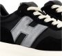 Hogan Zwarte Leren Sneakers met Metalen Logo Black Dames - Thumbnail 12