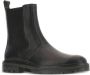 Hogan Zwarte platte elastische leren schoenen - Thumbnail 2
