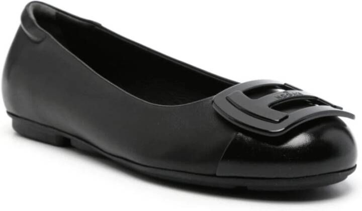 Hogan Zwarte platte schoenen Black Dames