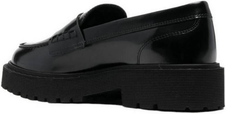 Hogan Zwarte platte schoenen met memory foam Black Dames