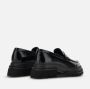 Hogan Zwarte platte schoenen van zacht leer Black Dames - Thumbnail 4