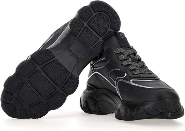 Hogan Zwarte platte schoenen Zwart Dames