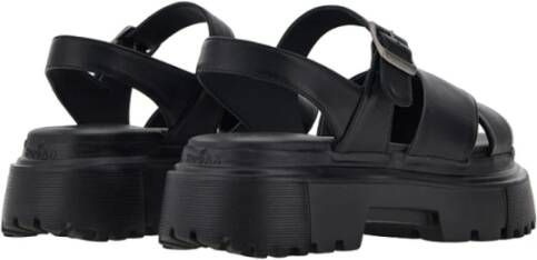 Hogan Zwarte Sandalen voor Stijlvolle Zomerse Look Black Dames