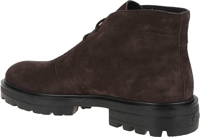 Hogan Zwarte Sneakers Enkellaarzen