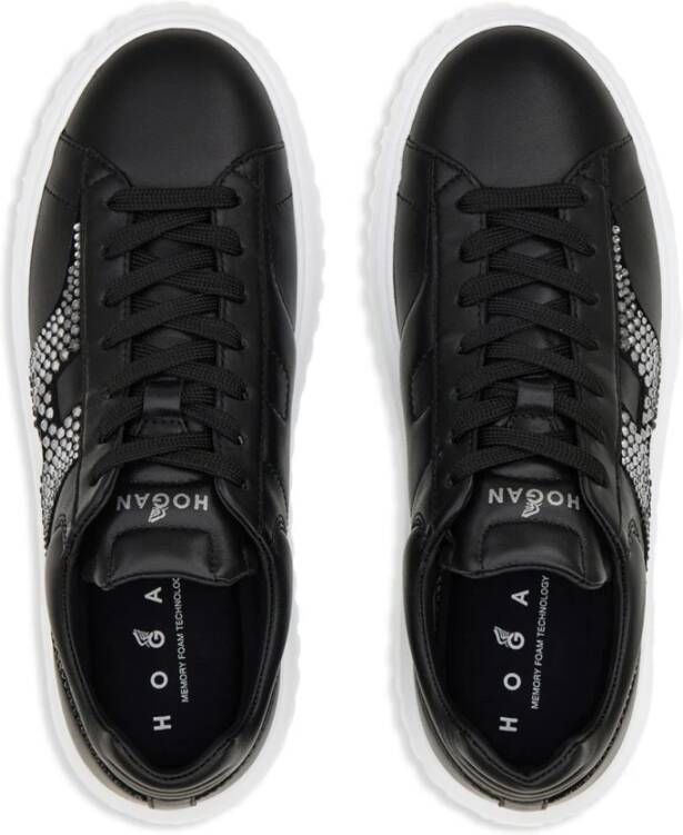 Hogan Zwarte Sneakers met Flatform Zool